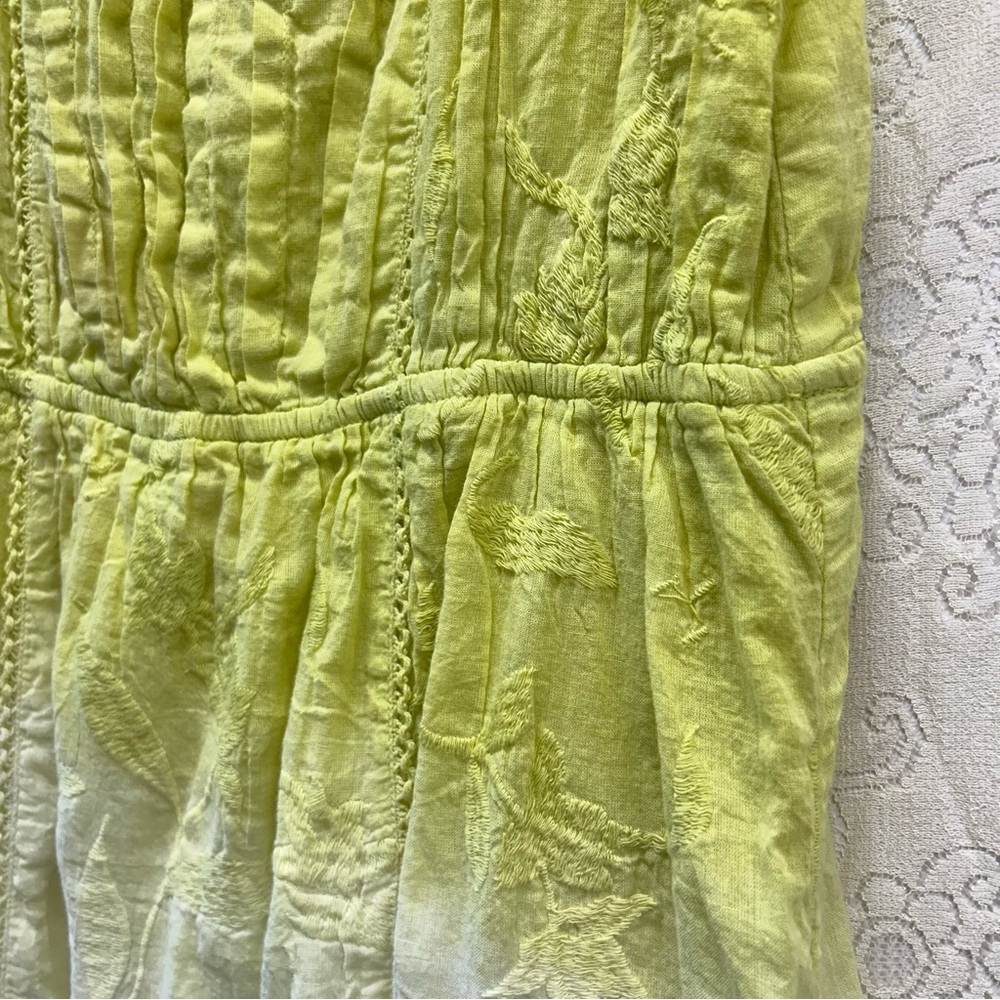 Earthbound Trading Co. XL lime green and white ombré maxi dress - Picture 12 of 14